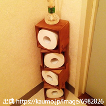 木箱を置くだけできれいに収納